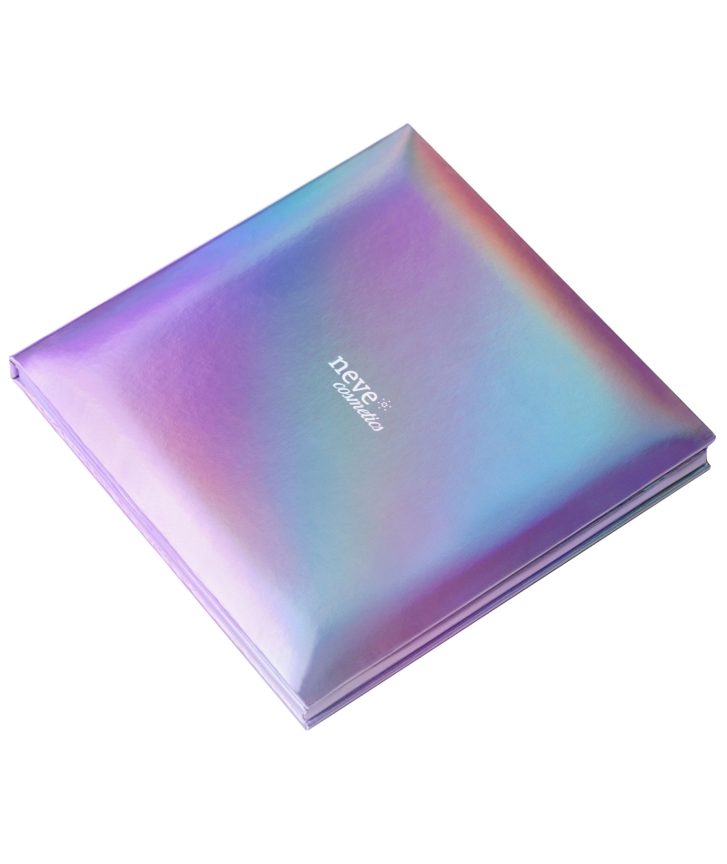 Palette da 9 colori olografica personalizzabile e magnetica con specchio