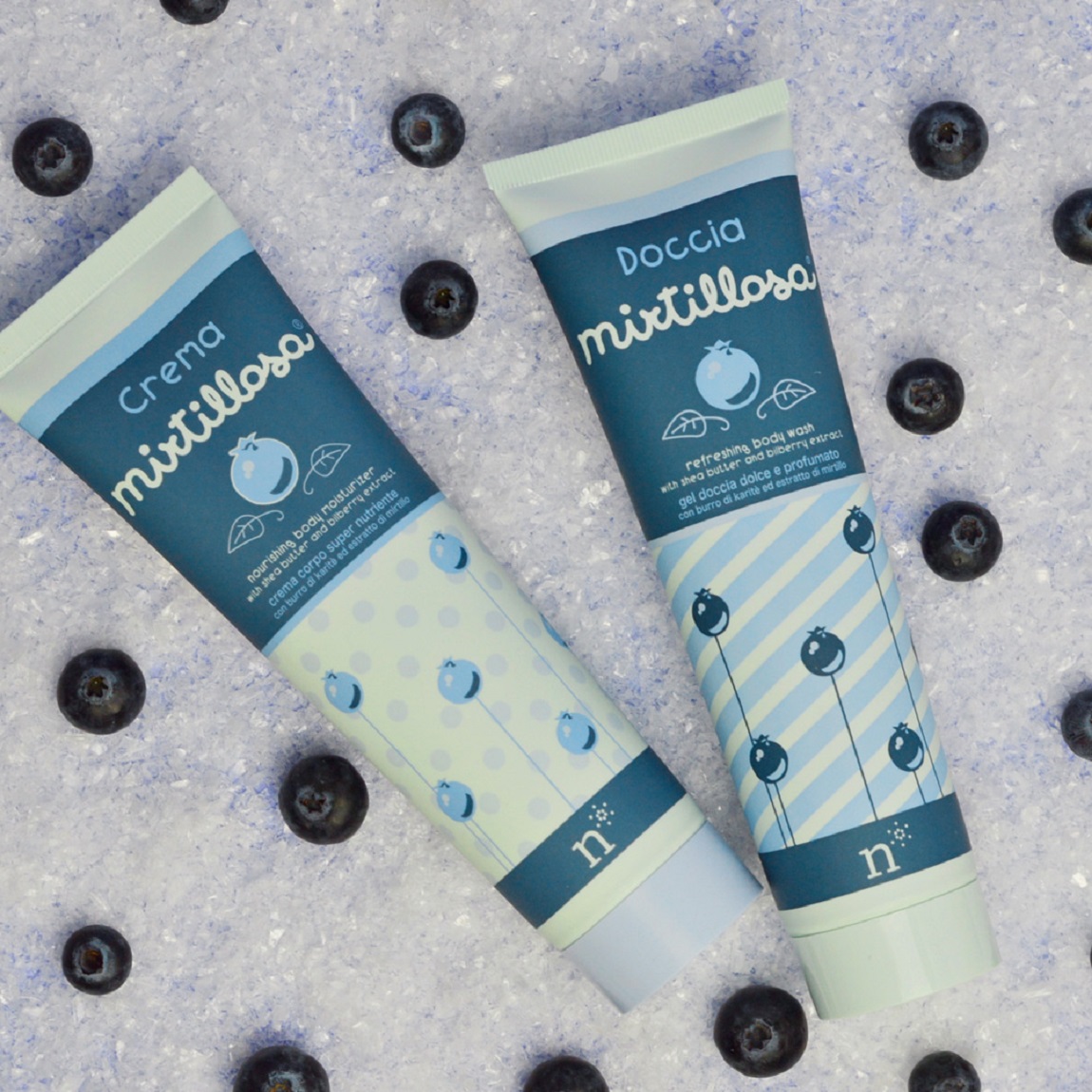 Blueberry cream and shower, when the skincare meets the Argan oil.