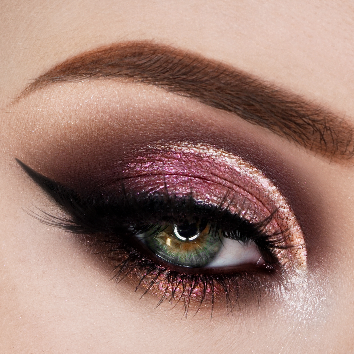 Spring eye make-up: discover the beauty of eye shadows rose and peach!